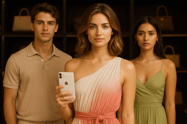 Gen Z using ChatGPT for outfit suggestions on phone